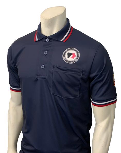 IGHSAU Softball Navy Blue Umpire Short Sleeve Shirt