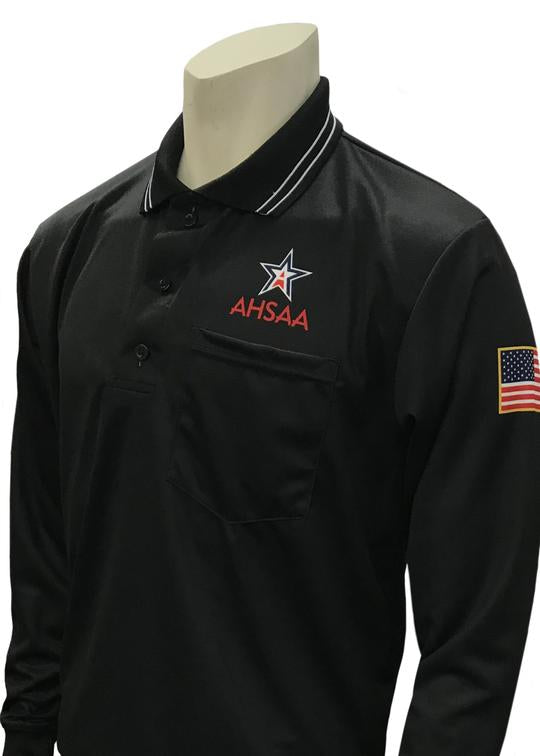 AHSAA Baseball/Softball Umpire Long Sleeve Shirt - Black