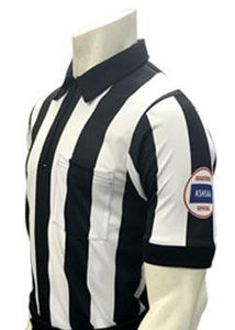 KSHSAA Football 2 1/4" Body Flex Referee Short Sleeve Shirt