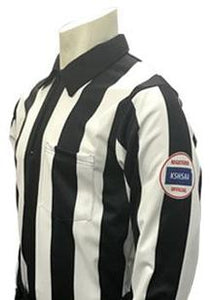 KSHSAA Football 2 1/4" Referee Long Sleeve Shirt