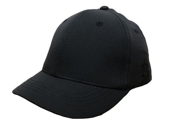 Smitty Performance Black Umpire Hat - Flex Fit - 4 Stitch