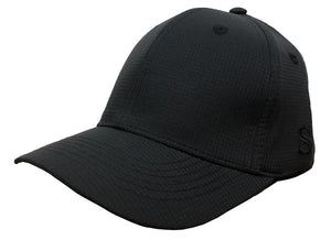 Smitty Performance Black Umpire Hat - Flex Fit - 6 Stitch