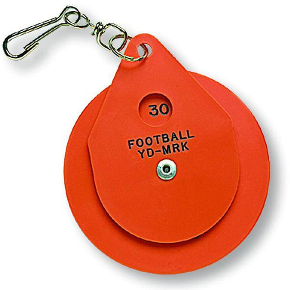 Orange Plastic Disc Chain Clip