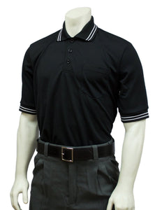 Performance Mesh Umpire Short Sleeve Shirt - Black