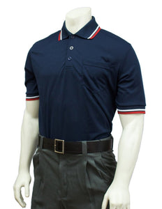 Performance Mesh Umpire Short Sleeve Shirt - Navy