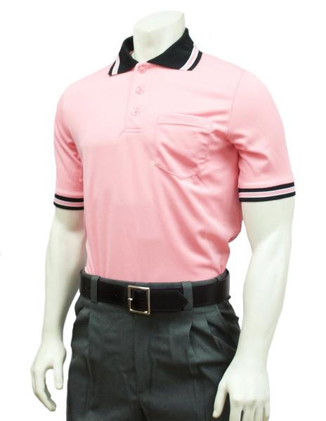Performance Mesh Umpire Short Sleeve Shirt - Pink
