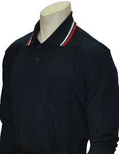 Performance Mesh Umpire Long Sleeve Shirt - Navy
