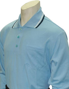 Performance Mesh Umpire Long Sleeve Shirt - Powder Blue