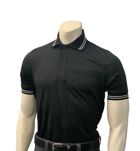 NEW Traditional Body-Flex Umpire Short Sleeve Shirt - Black