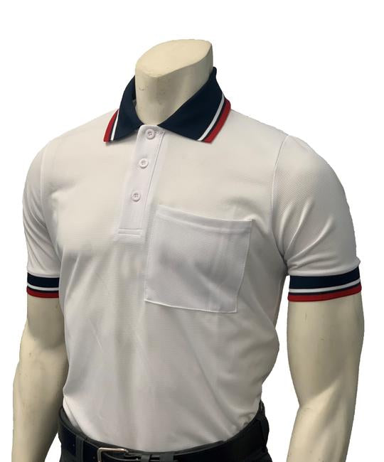 NEW Traditional Body-Flex Umpire Short Sleeve Shirt - White