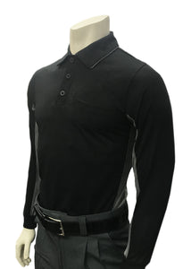 Smitty "Major League" Body-Flex Style Umpire Long Sleeve Shirt - Black