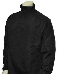 Smitty Major League Style Lightweight Convertible Sleeve Umpire Jacket Black