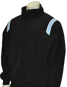 Thermal Fleece Baseball/Softball Jacket - Black with Powder