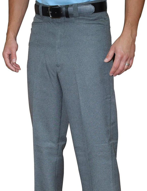 Heather Grey Flat Front Pants with Western Pockets
