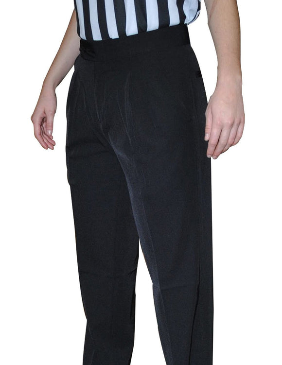 Women's 100% Polyester Pleated Pants w/ Slash Pockets Women's 100% Polyester Pleated Pants w/ Slash Pockets