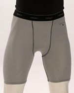 Smitty Grey Compression Shorts with Cup Pocket