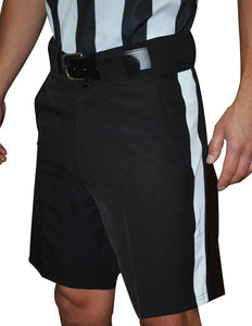 Smitty Black Football Shorts w 1 1/4" White Stripe