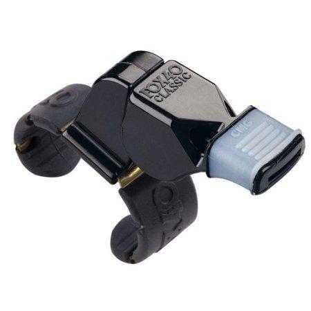 Fox 40 Black Plastic Finger Whistle with CMG