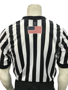 IAABO Body-Flex Basketball Women's Short Sleeve Shirt - White Flag on Back
