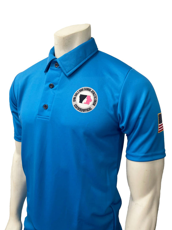 IGHSAU Blue Men's Volleyball Polo