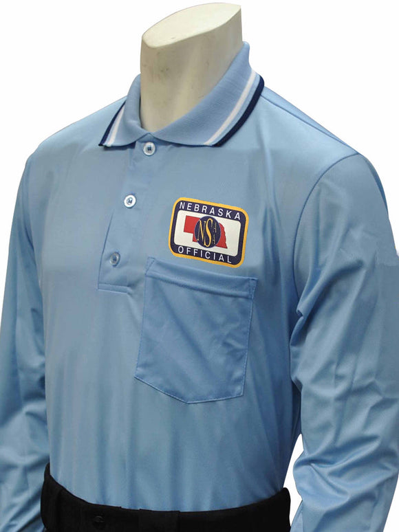 NSAA Baseball Umpire Long Sleeve Shirt - Powder Blue