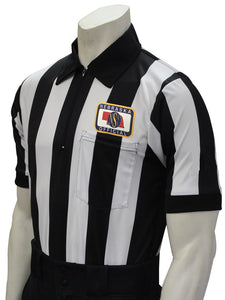NSAA Football 2 1/4" Performance Mesh Referee Short Sleeve Shirt