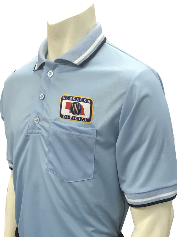 NSAA Baseball Umpire Short Sleeve Shirt - Powder Blue