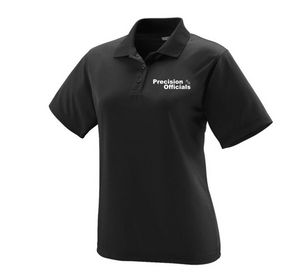 Precision Officials Women's Polo - Black