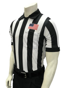 Football Body-Flex 2" Short Sleeve Shirt w/ Flag Over Pocket