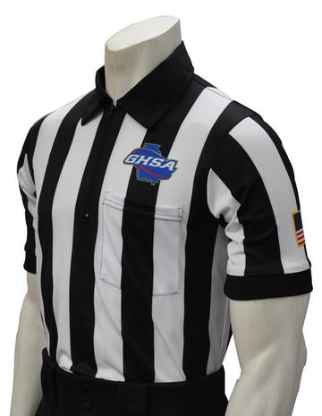 GHSA Body-Flex Football Short Sleeve Referee Shirt