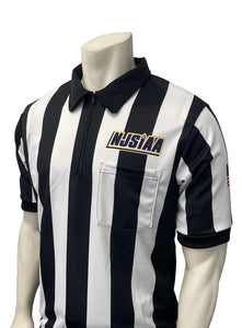 NJSIAA Football/Lacrosse 2 1/4" Performance Mesh Referee Short Sleeve Shirt