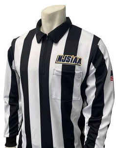 NJSIAA Football/Lacrosse 2 1/4" Referee Long Sleeve Shirt