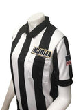 NJSIAA Football/Lacrosse 2 1/4" Performance Mesh Referee Short Sleeve Shirt