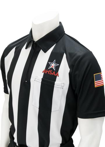 AHSAA Football Performance Mesh Short Sleeve Referee Shirt