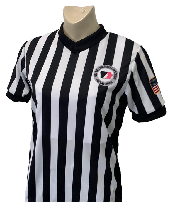 IGHSAU BASKETBALL WOMEN'S REFEREE SHIRT WITH SIDE PANELS