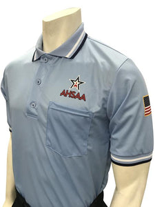 AHSAA Baseball/Softball Umpire Short Sleeve Shirt - Powder Blue