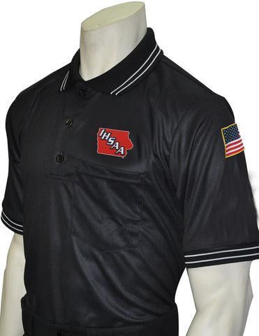 IHSAA Baseball Black Umpire Short Sleeve Shirt