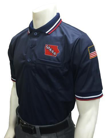 IHSAA Baseball Navy Umpire Short Sleeve Shirt