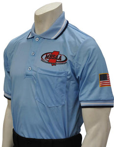 MHSAA Baseball Powder Blue Umpire Short Sleeve Shirt