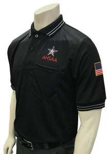 AHSAA Baseball/Softball Umpire Short Sleeve Shirt - Black