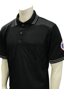 KSHSAA Baseball/Softball Umpire Short Sleeve Shirt - Black