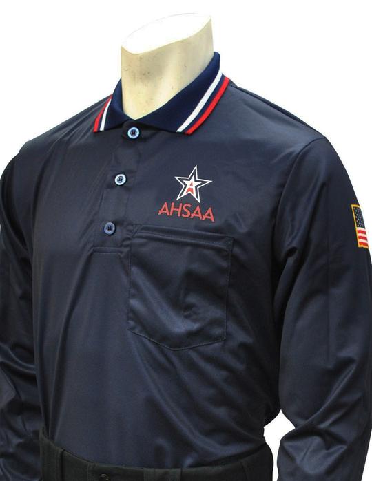 AHSAA Baseball/Softball Umpire Long Sleeve Shirt - Navy
