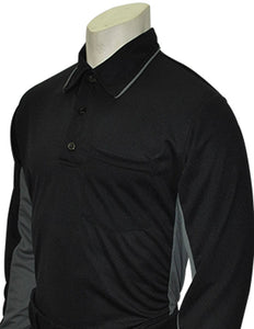 Smitty "Major League" Style Umpire Long Sleeve Shirt - Black