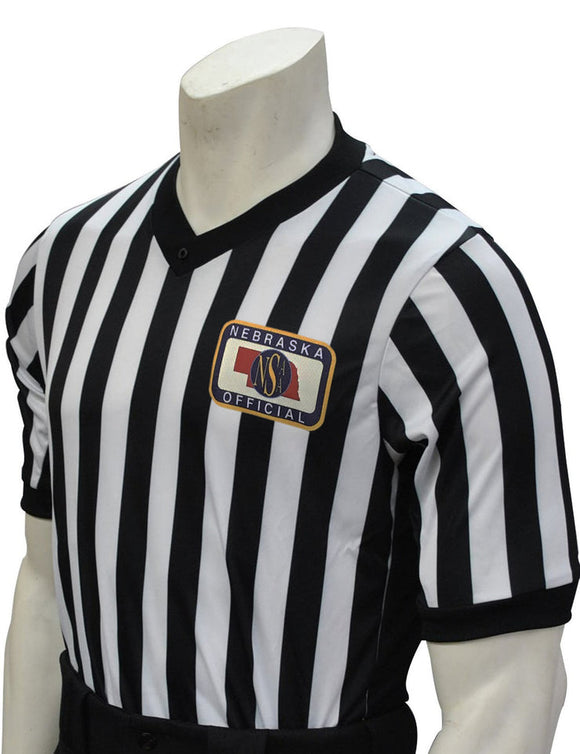 NSAA Basketball Performance Mesh Men's Referee Shirt with Side Panels