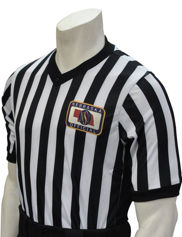NSAA Basketball Body-Flex Men's Referee Shirt with Side Panels ...